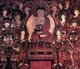 Korea: Buddha Sakyamuni Preaching at Vulture Peak, Joseon period, 18th century, (hanging scroll mounted as a panel; colors, ink, and gold on hemp cloth